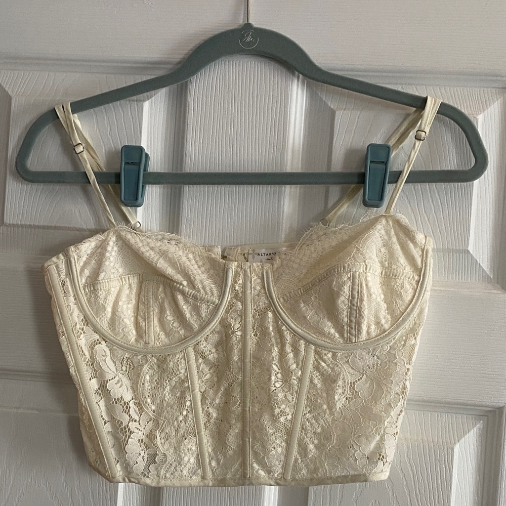 Altar’d State Lace Bustier Top size Small